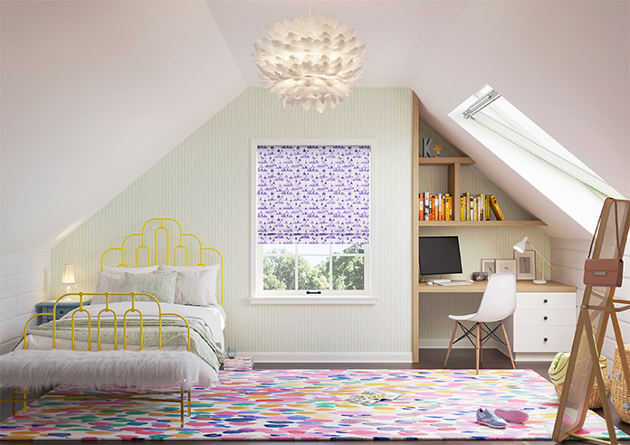 Royal Realm, Lavender - Twist&Fit Roman Blind - Image 8